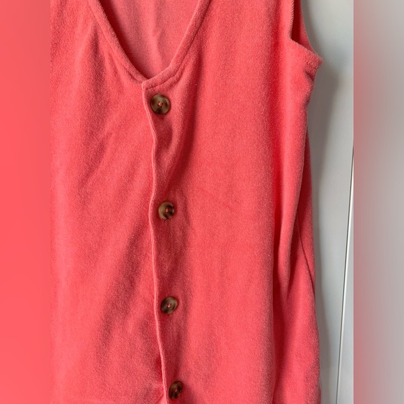 Terry Full Button Coverup - Picture 2 of 5